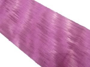 手織り真綿紬　絣柄　名古屋帯